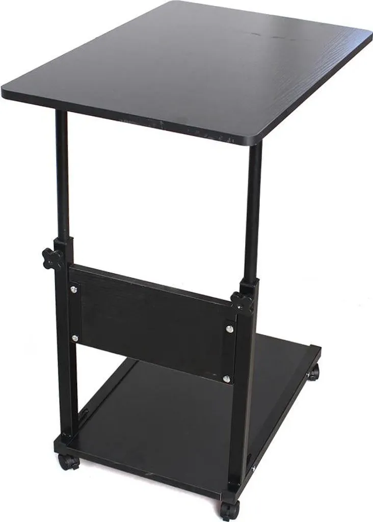 Table de lit ergonomique mobile pour limiter les maux de dos noire 60x40
