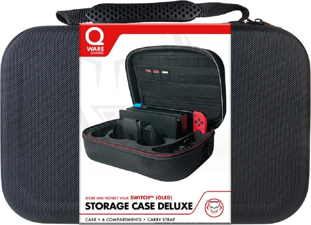 Qware Deluxe Case Nintendo Switch - Storage Rigido ad Alta Densità