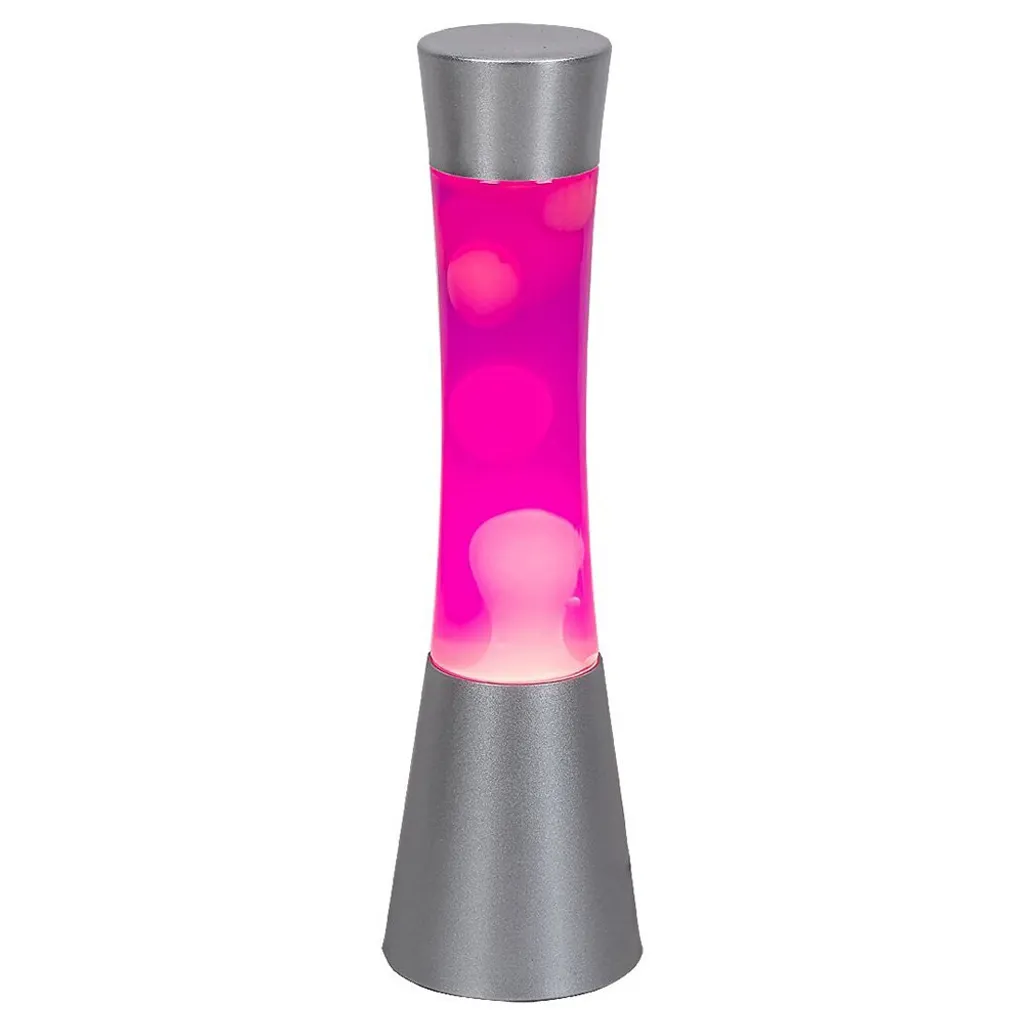 Lampe lave métal argenté Minka 7030 avec ampoule GY6.35 incluse