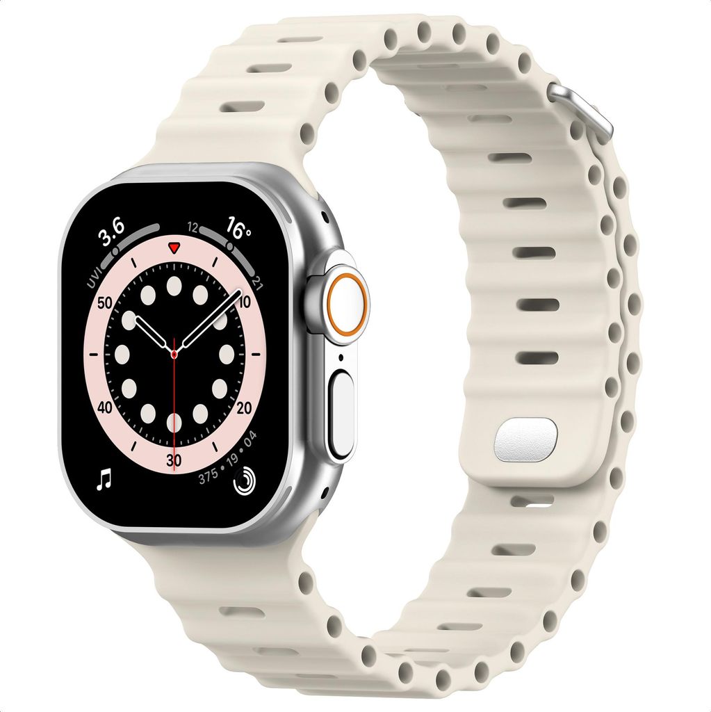 Accezz Ocean Armband für die Apple Watch | 44/45/46/49 mm – Sternenlicht
