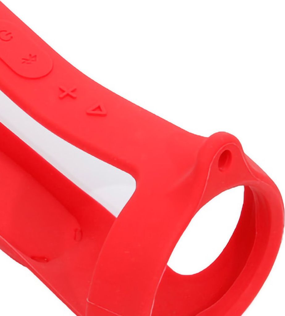 3pcs/Set tragbarer drahtloser Bluetooth-kompatibler Lautsprecher Silikon-Schutzhülle mit Riemen Carabiner für JBL Ladung 4-Rot