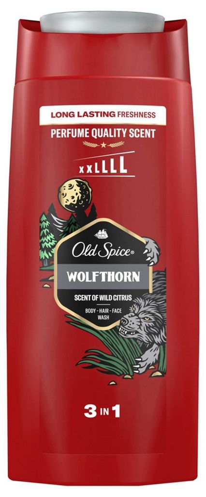 6er Set Old Spice Wolfthorn 3in1 Shampoo Duschgel 675 ml – Produktbild 