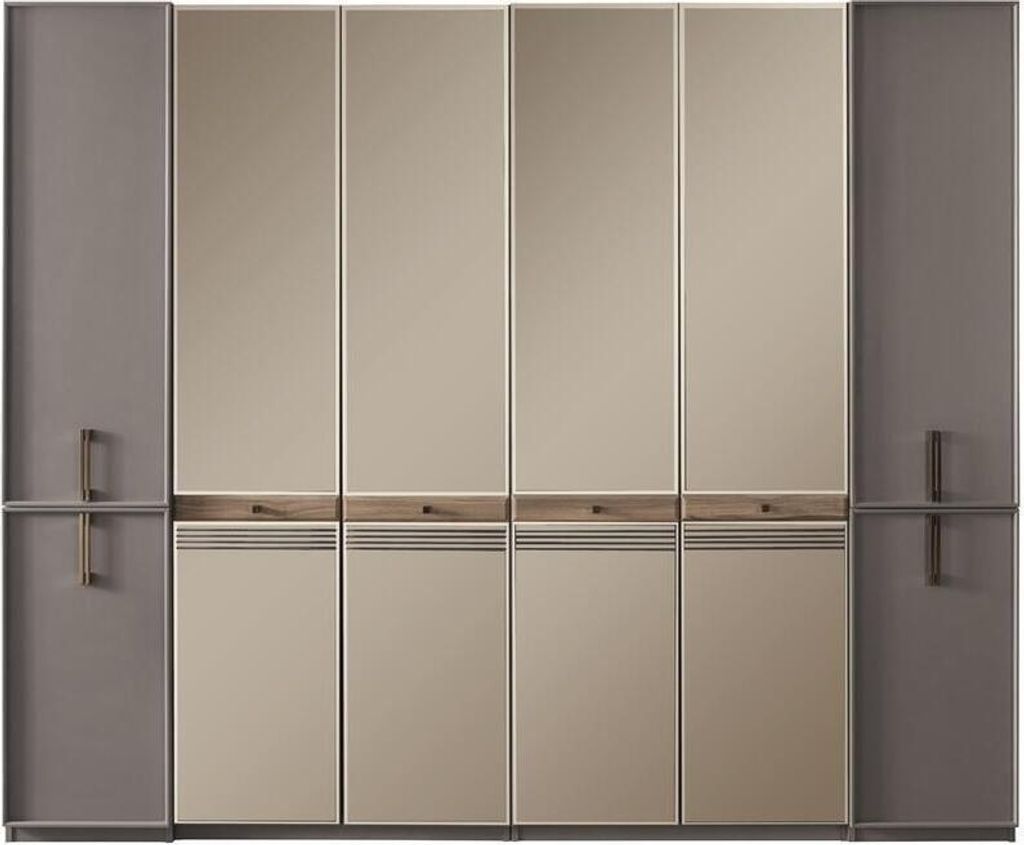 Kleiderschrank Schrank Holzschrank Holz Grau Schlafzimmerschrank