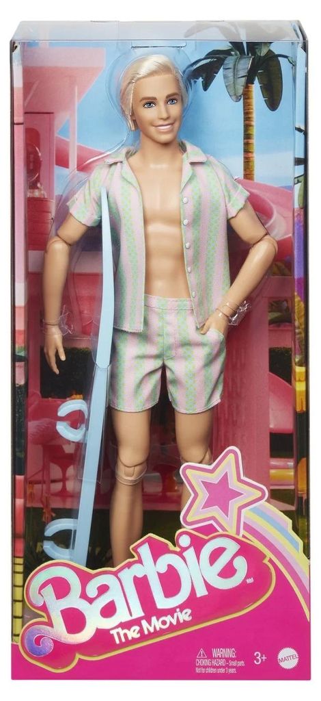 ​Ken-Puppe zum Barbie-Spielfilm mit gestreiftem Produktbild 