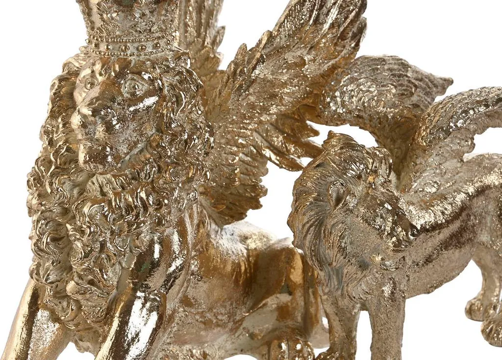 Lot 2 Statuettes Lions Or : Donnez enfin du Relief à votre Déco Intérieure