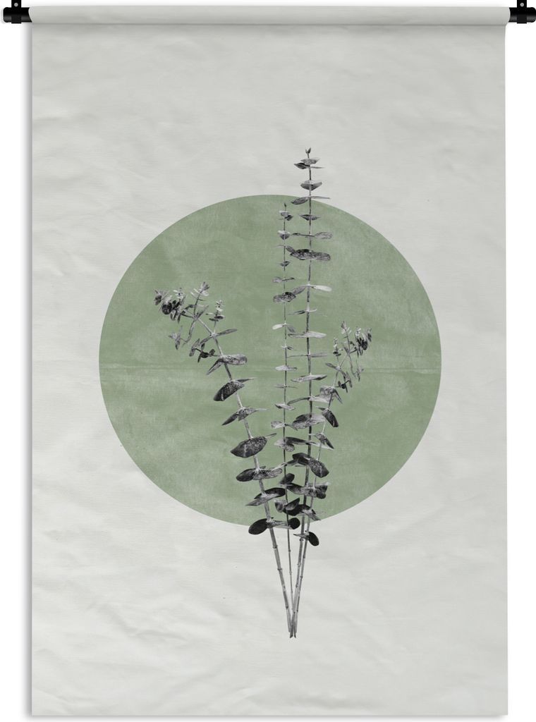 MuchoWow Wandteppich Wandbehang Grün - Pflanzen - Natur - Abstrakt 120x180 cm Tapisserie Dekoration Wandtuch - Schlafzimmer - Dekorationen für ...