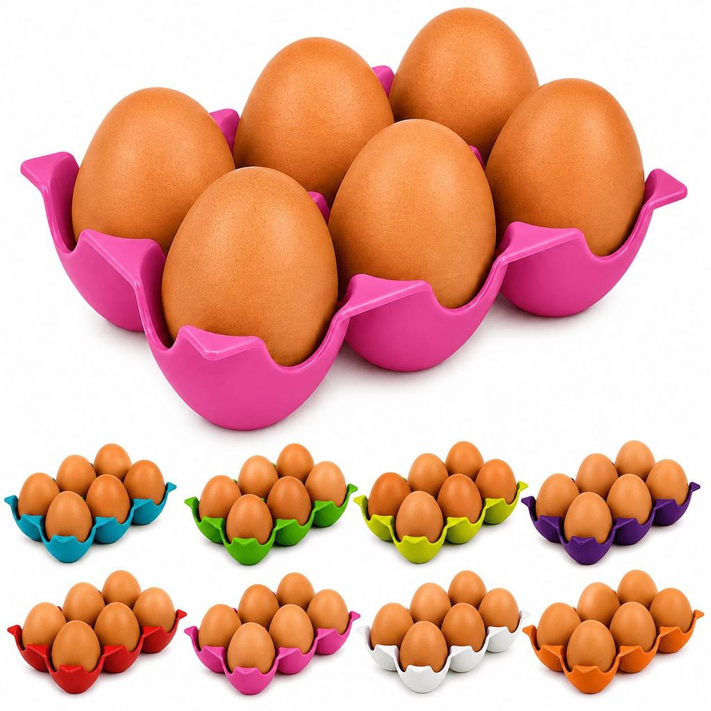 Eierhalter für 6 Eier Kühlschrank Eierablage Eiereinsatz Produktbild 