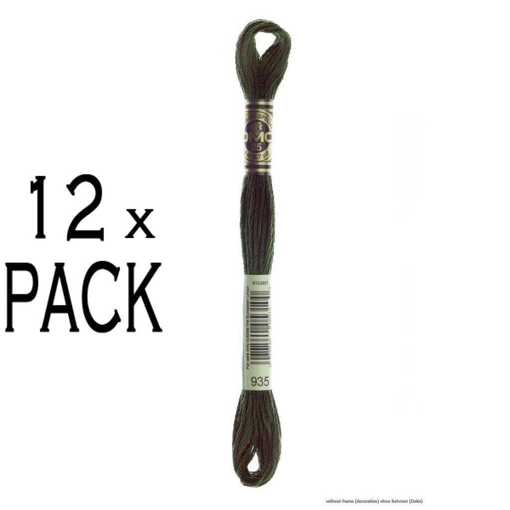 12 bollen DMC Stickgarn Mouline Special 117MC -935, Productafbeelding 