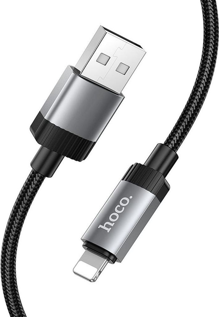 Kabel USB A zu Lightning Hoco 2,4A 1 m X117 schwarz