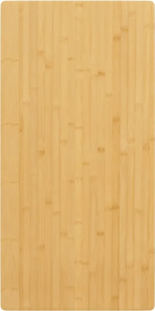 Piano d'Appoggio Bamboo 40x80x2,5 cm - Top Tavolo Naturale The Living Store