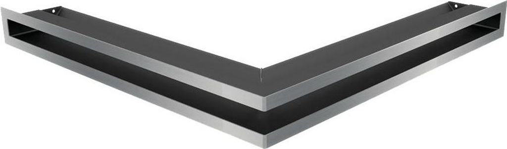 Eck-Lüftungsgitter LUFT 56x56x6 Edelstahl