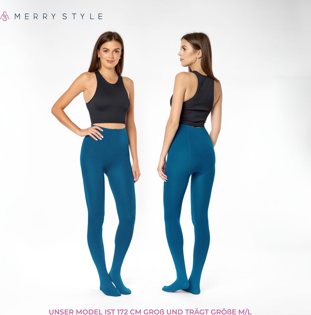Merry Style Damen-Strumpfhose 40 DEN Mit Feinnetz-Muster – Bequem & Langlebig