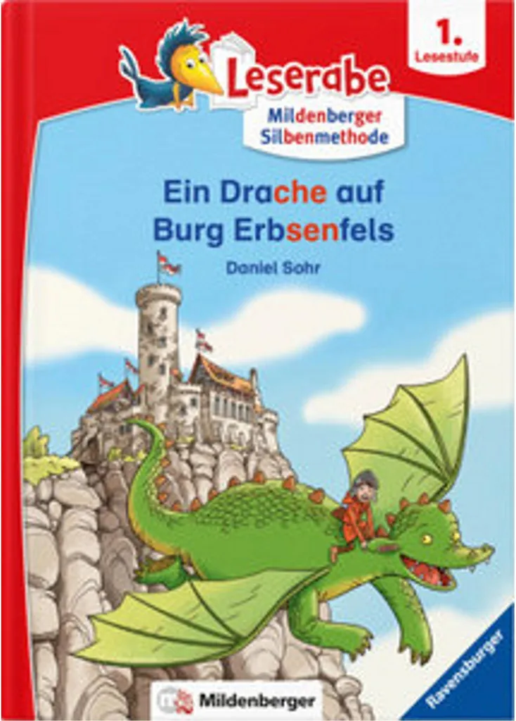 Livre de Lecture Allemand Leserabe - Ein Drache auf Burg Erbsenfels 1. Klasse