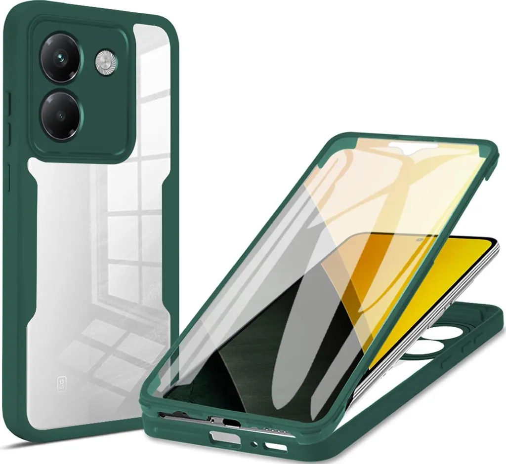 Custodia Verde Poco M7 Pro 5G - Protezione Totale 360 Gradi