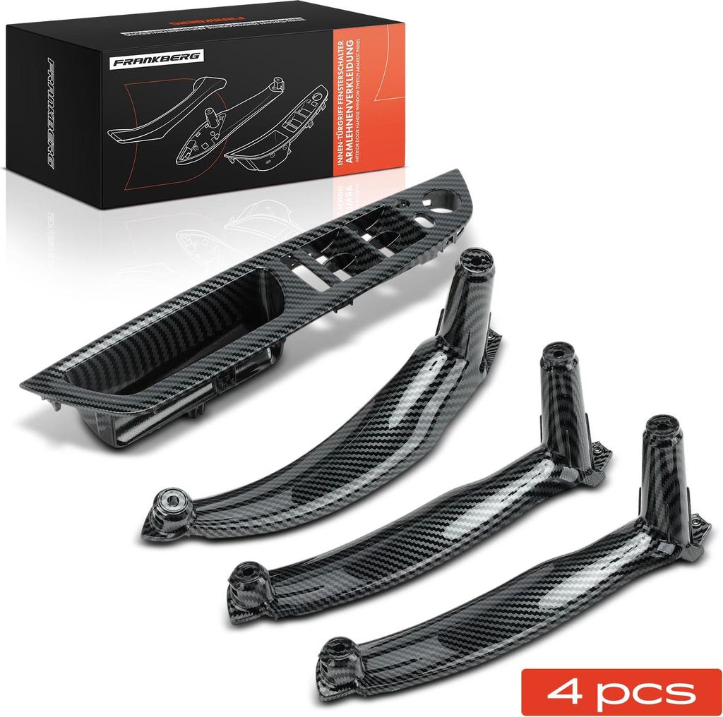 Frankberg 4x Türgriff Innenausstattung Beidseitig für BMW X5 X6 E70 E71 E72 2006-2014