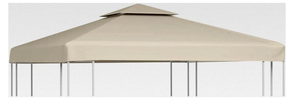 Pavillondach 310g/m² Beige 3x3m Ersatzdach für Partyzelt