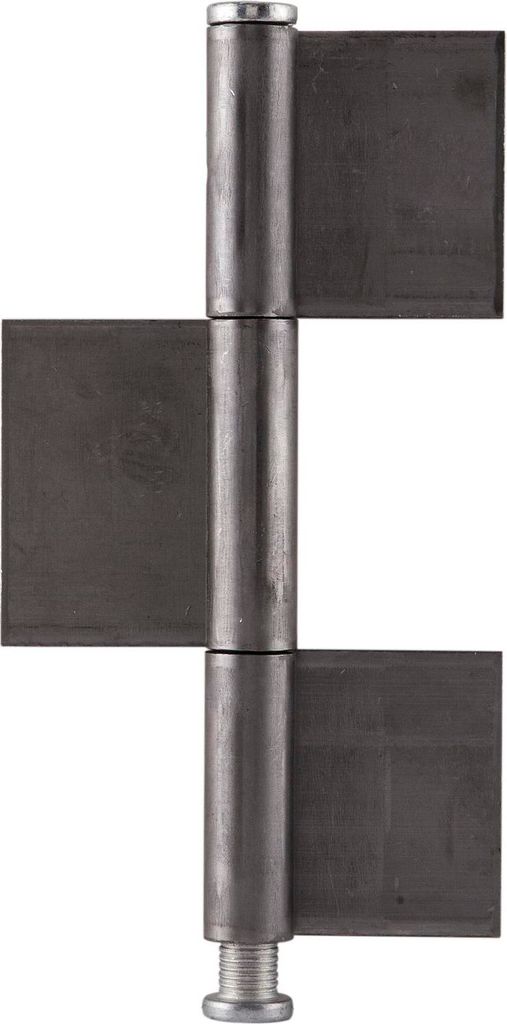 Konstruktionsband 3-teilig 230 x 50 x 4 mm, Stahl blank