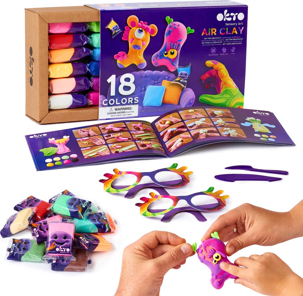 OKTO Samoschnoucí modelovací hmota set 18 barev Obrázek produktu 