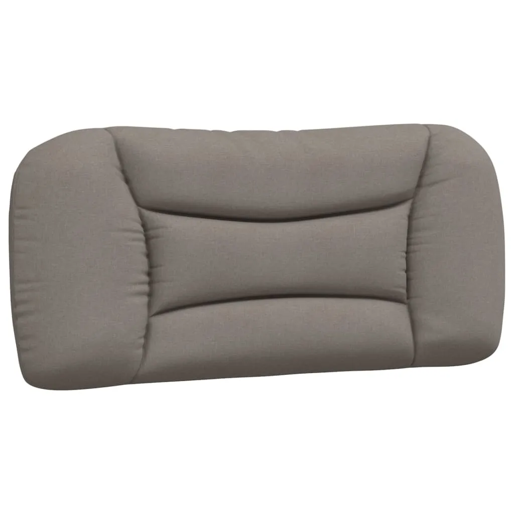 Morbido Cuscino Testiera 90 cm Hvar Taupe - Tessuto Comfort per Letto