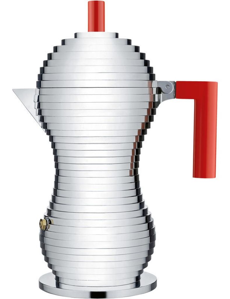ALESSI Pulcina kanvica na kávu červená 6 šálok Obrázok produktu 