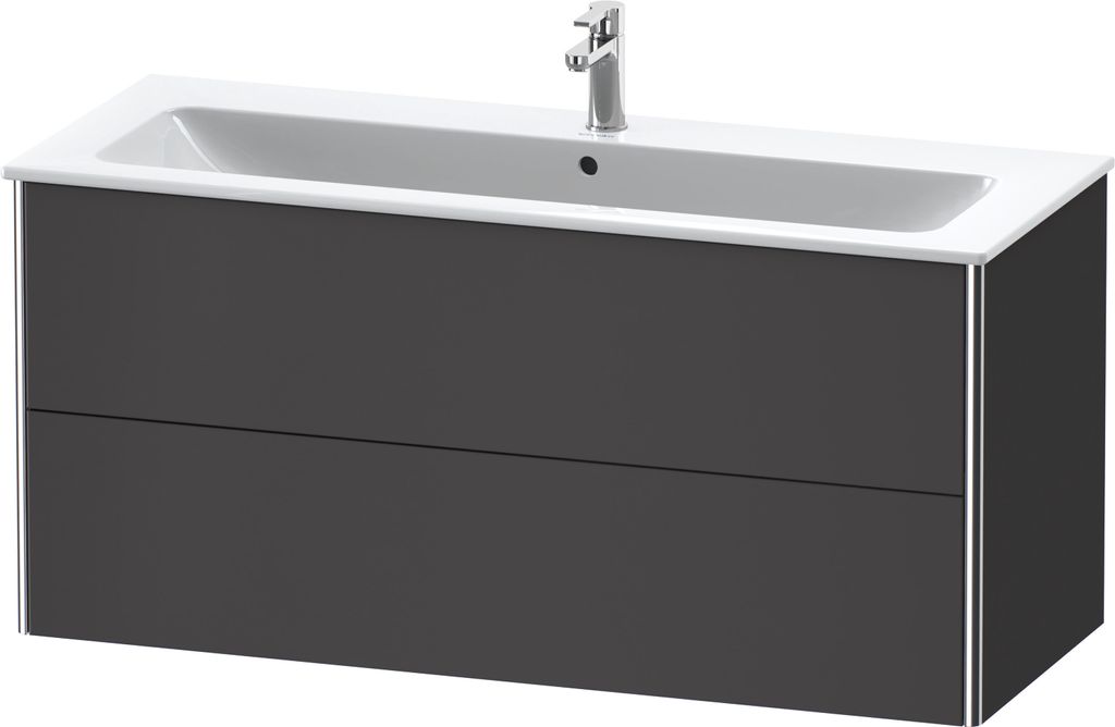 Duravit XSquare Waschtischunterbau wandhängend, 2 Schubkästen, 1210x560x478mm, XS417404949