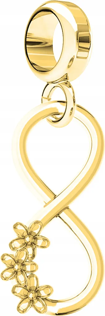 Charms Oro Infinito con Fiore Otto Fiori ARGENTO 925