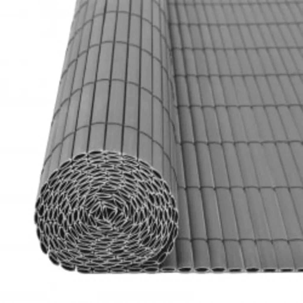 Clôture PVC double face Grise 110x500 cm résistante aux UV et vent - 5