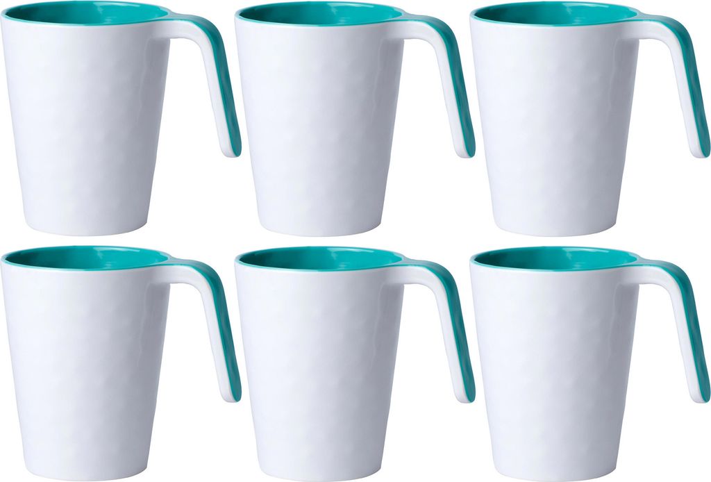 Kaffeebecher / Mug / Kaffee-Pott - Harmony Acqua - Summer Edition 6er Set