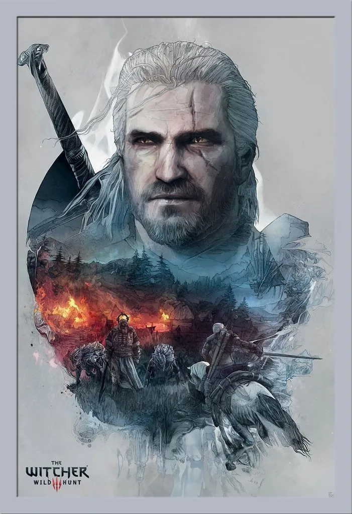 Analisi Tecnica: Poster Witcher Geralt e Cornice Shinsuke 61x91