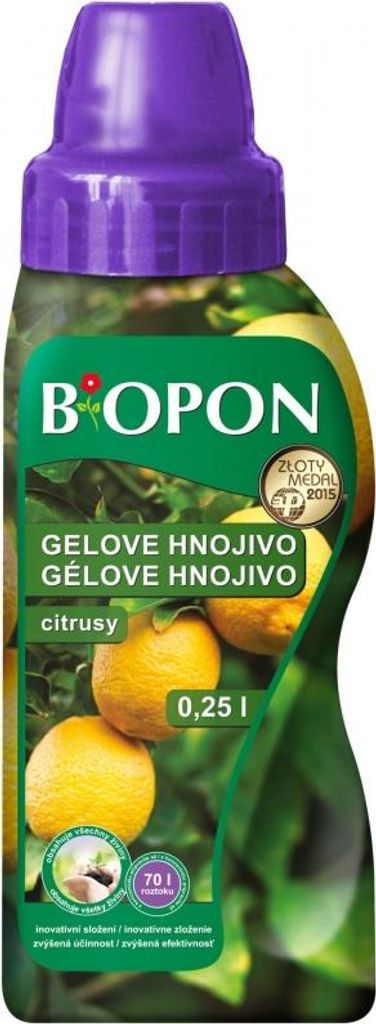 Hnojivo BIOPON na citrusy gelové 250ml Obrázek produktu 