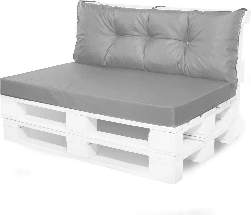 Palettenkissen set 120x60+Rückenkissen 120x40cm| Sitzkissen Produktbild 