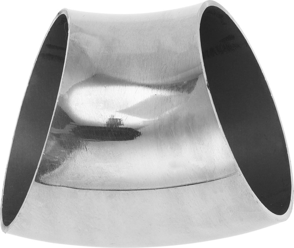 45 Grad Bogenbogen Ellenbogen Auto Modifizierte Auspuffrohrleitung Rohrleitung 2" Zoll OD Dicke 1,2 mm/18GA 51x67x1,2 mm 201 Edelstahl Silberton