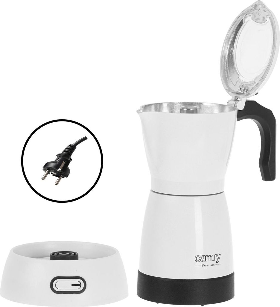 Kawiarka elektryczna Moka do kawy 480W 300ml 6 filiżanek Zdjęcie produktu 