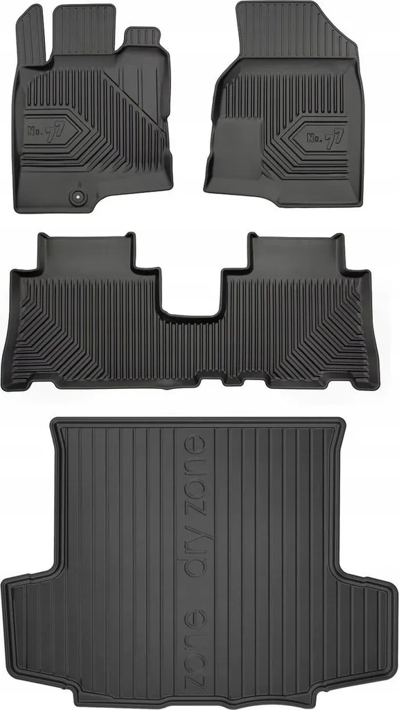 SET 77 Tappetini in Gomma Chevrolet Captiva 2006-2015 su Misura