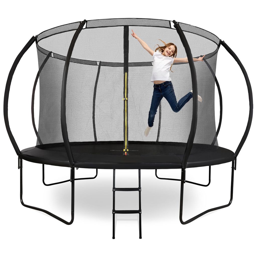 Velká zahradní trampolína 366 cm s žebříkem a bezpečnostní Obrázek produktu 