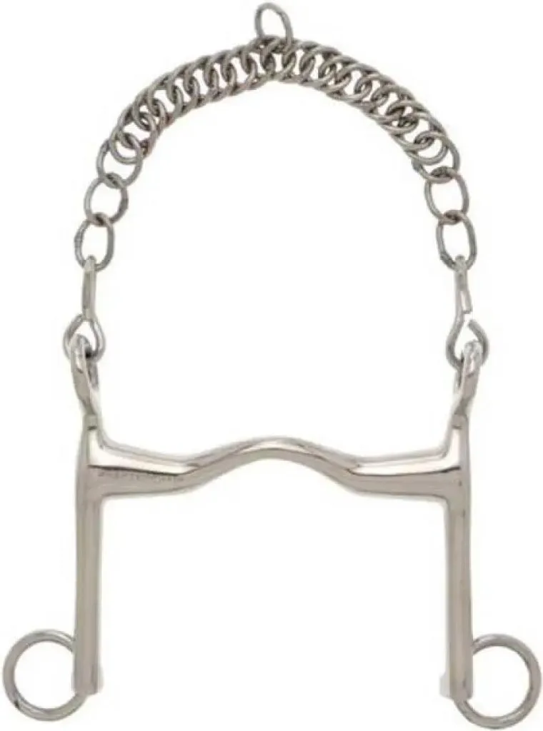 Mors de dressage Sefton argent 13,5 cm en acier inoxydable de qualité