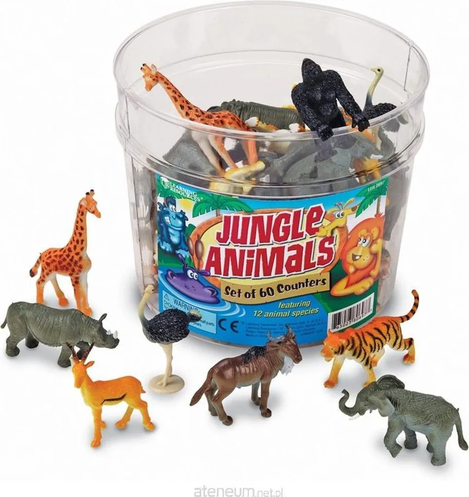 Chiffres pour apprendre à compter Animaux de la jungle - Set 10 pièces