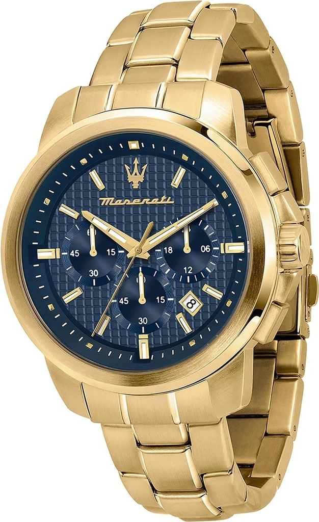 Maserati Edelstahl Armband-Uhr Chronograph SUCCESSO Herren gold D2UMAR8873621021