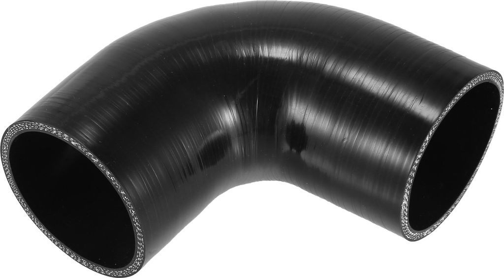 1 Stück 76mm 2,99" ID 120mm 4,72" Länge 90 Grad Schwarzer Autosilikonschlauch Kühlmittelschlauch Universal