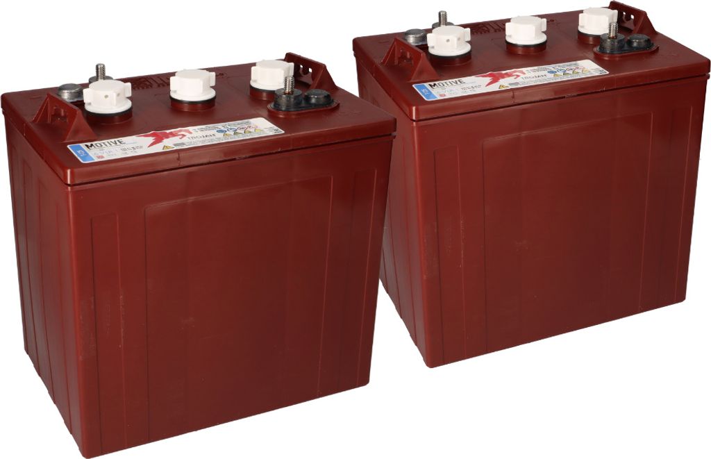 2x Trojan T-105 Plus 6V 225Ah Deep Cycle Batterie (12V)