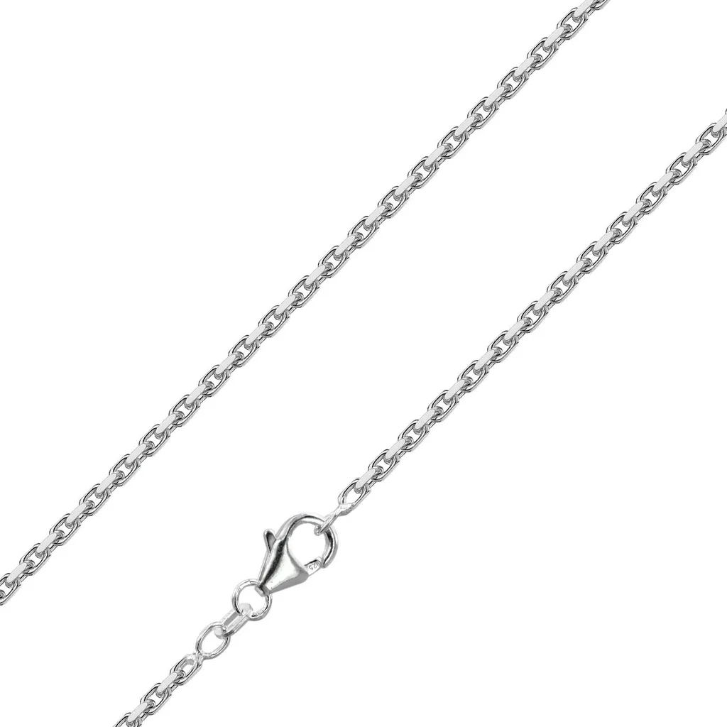 Collier Argent 925 Homme 2mm 50cm Anti-Allergie Chaîne Ancre Inoxydable