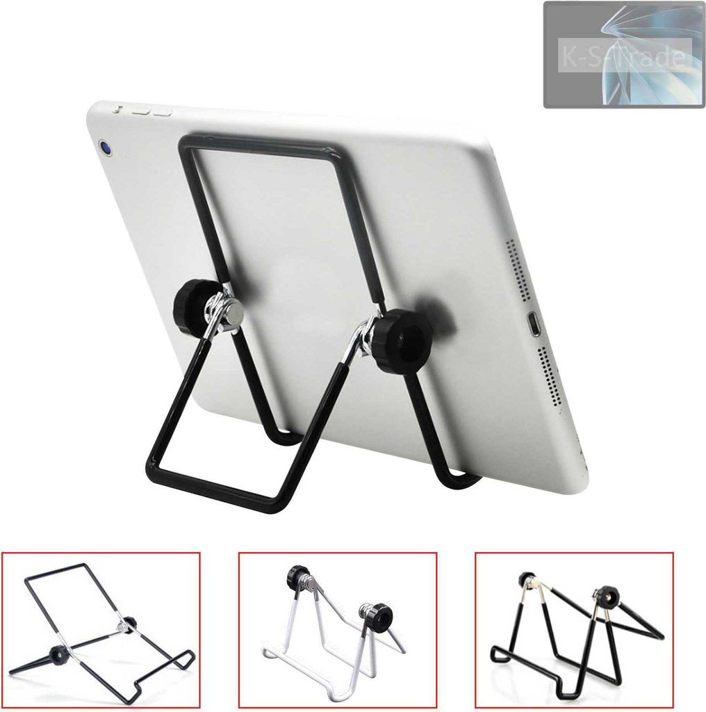K-S-Trade Tablet-Ständer Tablet-Halterung Tablet-Aufsteller kompatibel mit ZTE Nubia Pad 3D faltbarer Tischständer Tablet Halterung