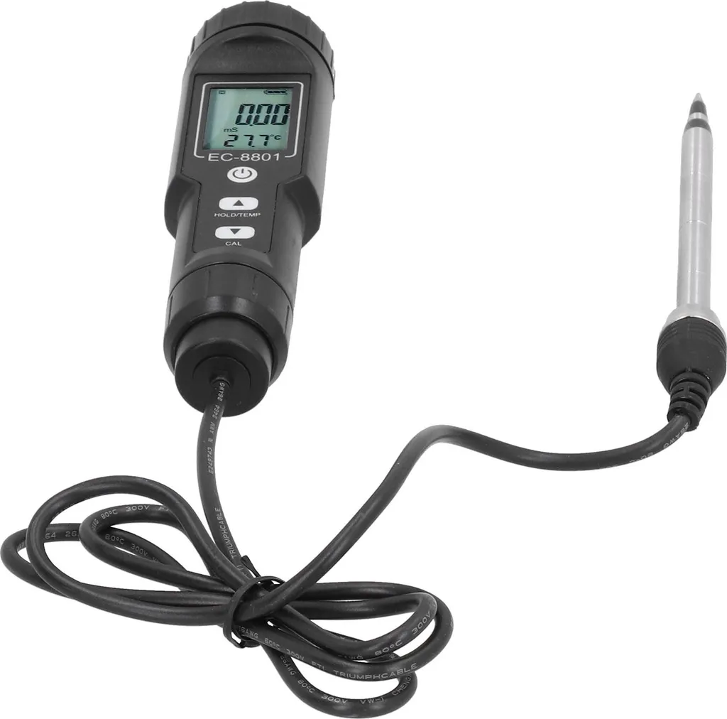 Testeur de sol EC portable avec sonde de salinité pour agriculture