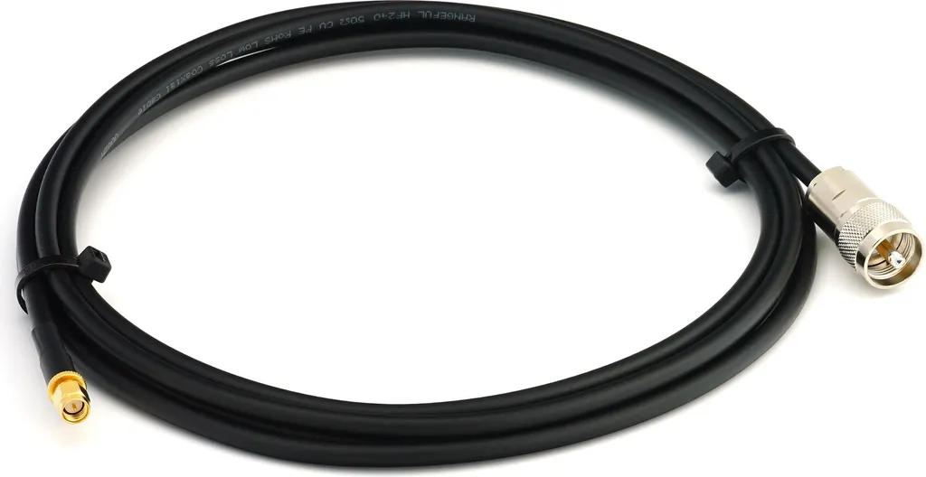 cavo coassiale UHF da PL259 a connettore SMA da 2 m - Cavo di prolunga a bassa perdita HF-240 (equivalente a LMR 240) resistente alle intemperie - Cavo d'antenna PL per antenne radio CB radio HAM radio SWR radioamatoriali - 2