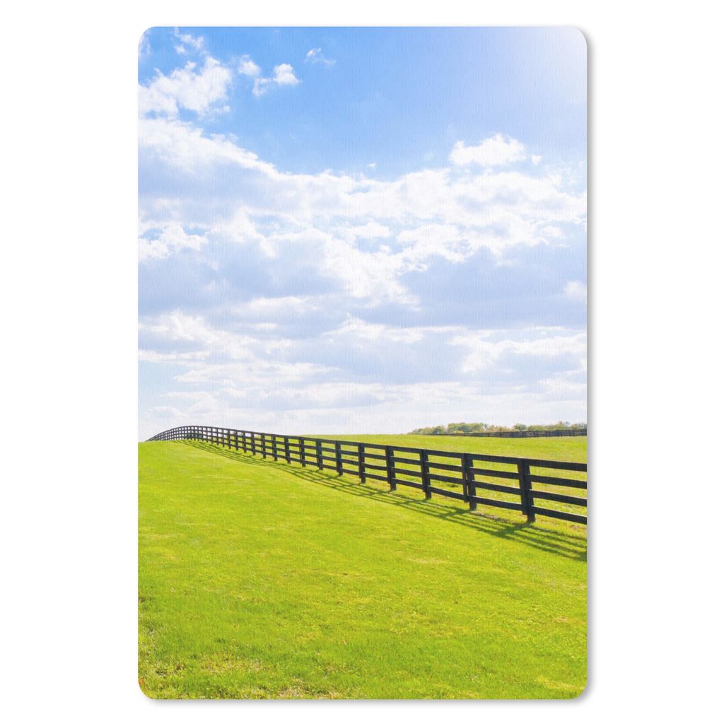 MuchoWow® Mauspad Mousepad Wolken - Bäume - Straße 18x27 cm Produktbild 