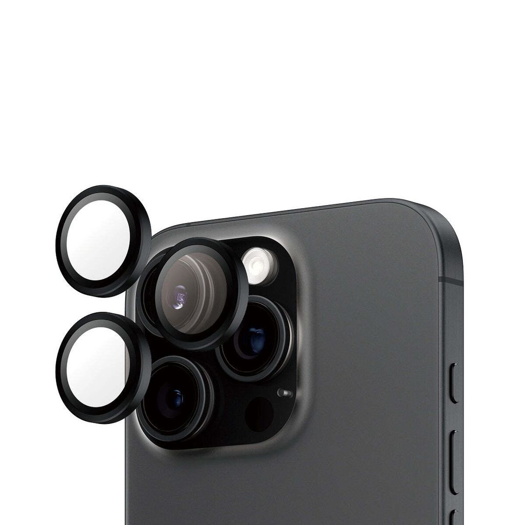 PanzerGlass Hoops Schwarz Kameraschutz iPhone 16 Pro | 16 Produktbild 