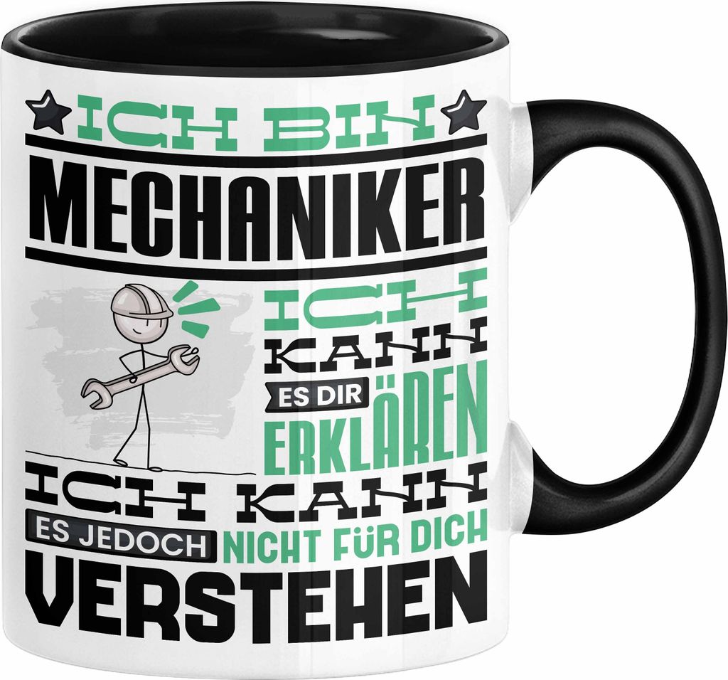 Mechaniker Geschenk Tasse Geschenkidee für Mechaniker Geburtstag Lustiger Spruch Ich Bin Mechaniker Ich Kann Es Dir Erklären Aber Nicht Für Dich...