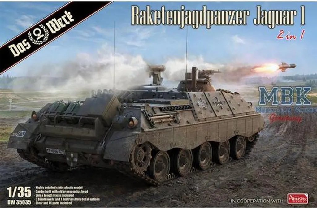 Maquette de char allemand Jaguar 1 pour diorama militaire