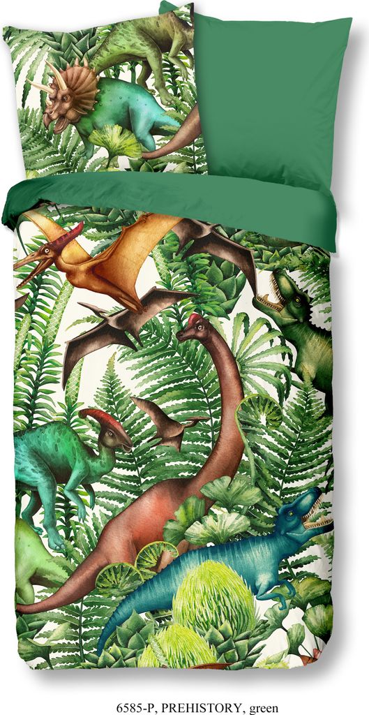 Duvet cover Good Morning 135x200 + 1* 80x80 cm - dinosaurs