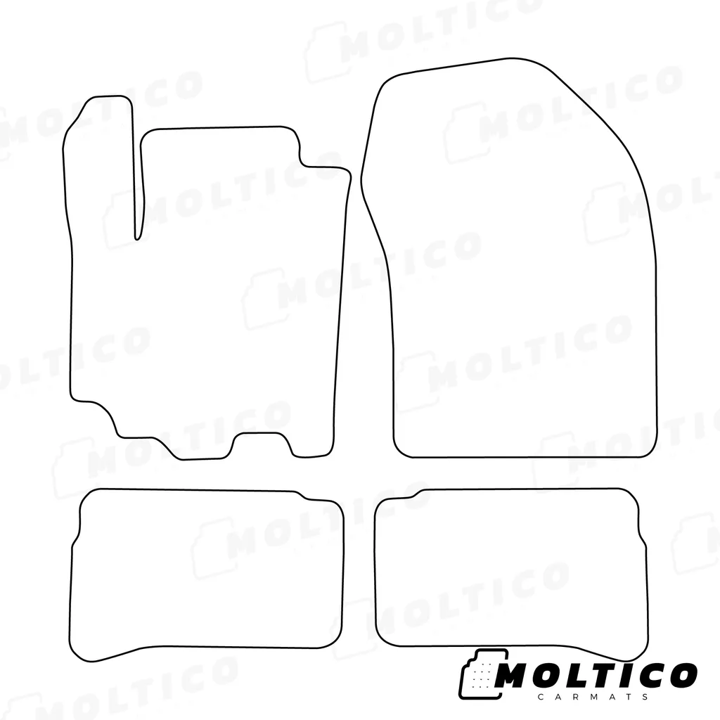 Tappetini Auto Suzuki Vitara 2018+ Velluto Nero Cuciture Beige Set - 2